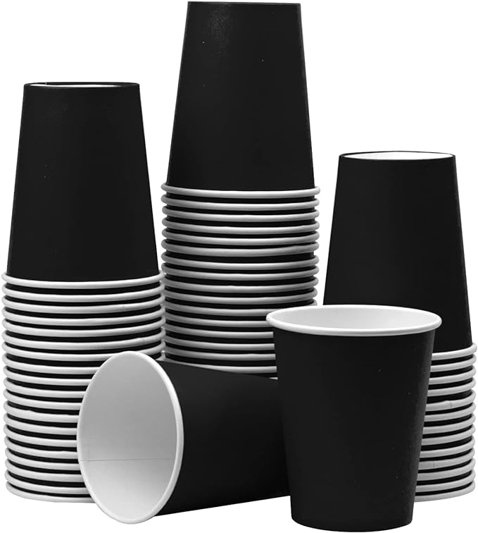 Vasos x12 Negro