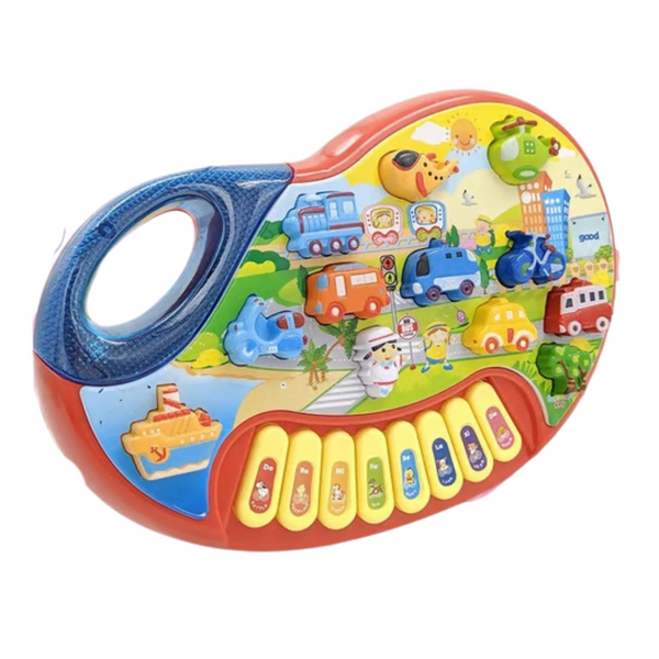 Piano City Caja Plasticos Asociados Caja x 1 El Piano City Caja es un juguete didáctico diseñado para despertar el interés musical de los niños. Con colores vibrantes y sonidos dinámicos, estimula la creatividad, la coordinación motora y la conc